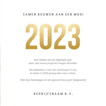 Zakelijke kerstkaart fotocollage terugblik op 2022 3