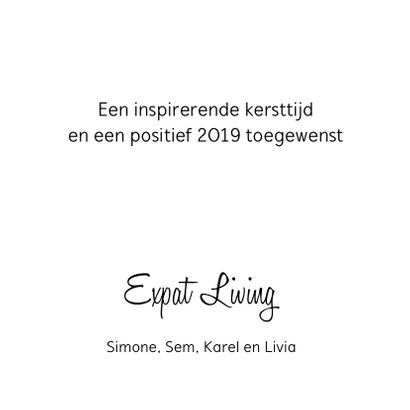 Zakelijke kerstkaart fotocollage zwart design 3