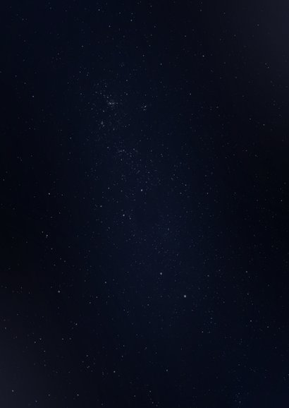 Zakelijke kerstkaart galaxy met gouden accenten en foto Achterkant