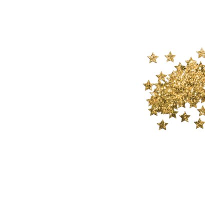 Zakelijke Kerstkaart - glitter boom Achterkant