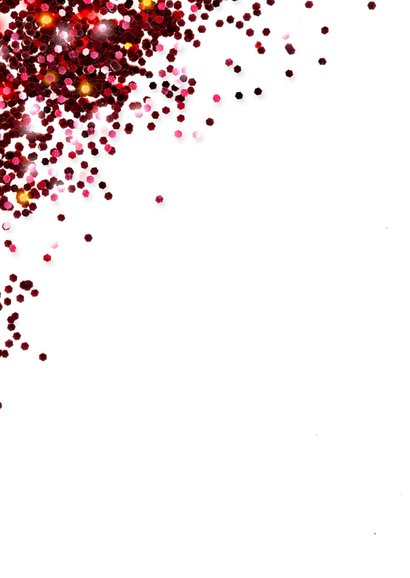 Zakelijke kerstkaart glitter rood 2