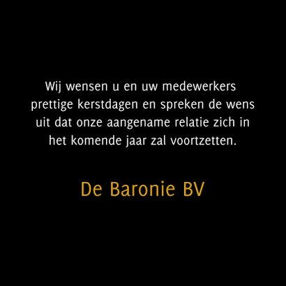 Zakelijke kerstkaart Golden Year 3