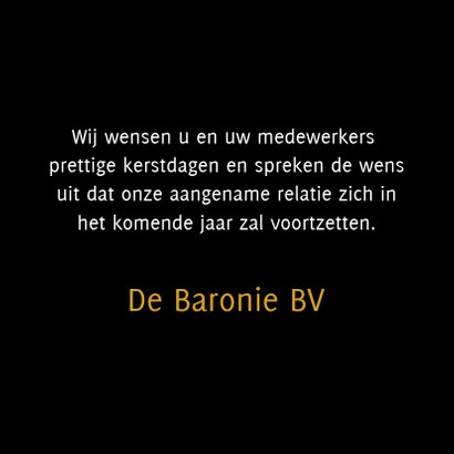 Zakelijke kerstkaart Golden Year 3