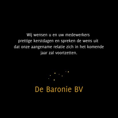 Zakelijke kerstkaart Golden Year 3