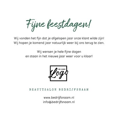 Zakelijke kerstkaart goud stijlvol sterren kerstboom 3