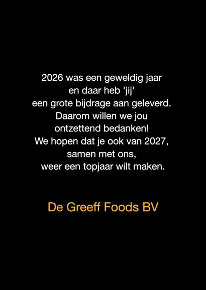 Zakelijke kerstkaart gouden kerstboom en kerstballen 3