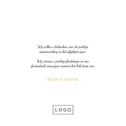 Zakelijke kerstkaart gouden ster verbinding 3