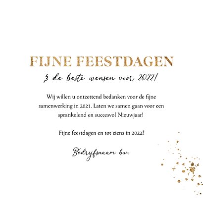 Zakelijke kerstkaart goudlook cirkel kerstboom illustratie 3