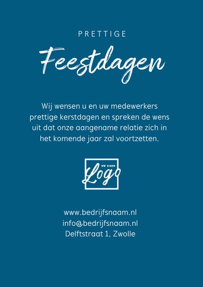 Zakelijke kerstkaart grafisch goud foto merry chrismas 3