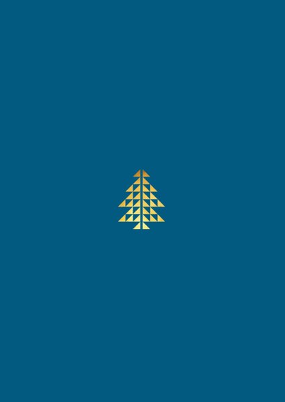 Zakelijke kerstkaart grafisch goud foto merry chrismas Achterkant