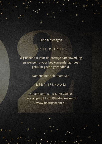 Zakelijke kerstkaart grote 21 met handgeschreven christmas 3