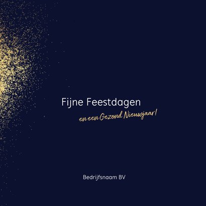 Zakelijke kerstkaart hart van goud bedankt 3