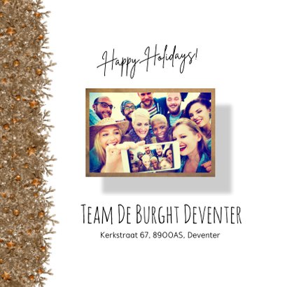 Zakelijke kerstkaart hart voor elkaar 2
