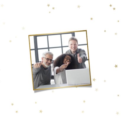 Zakelijke kerstkaart hashtag helden bedankt 2