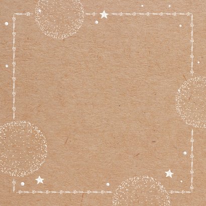 Zakelijke kerstkaart hip kraftlook handlettering thank you Achterkant