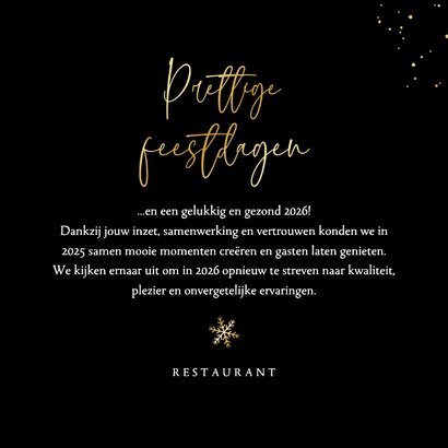 Zakelijke kerstkaart horeca fotocollage logo champagne 3