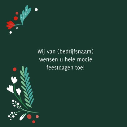Zakelijke kerstkaart illustratiekrans 2