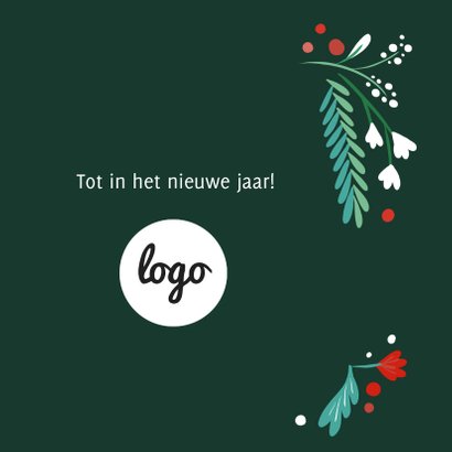 Zakelijke kerstkaart illustratiekrans 3