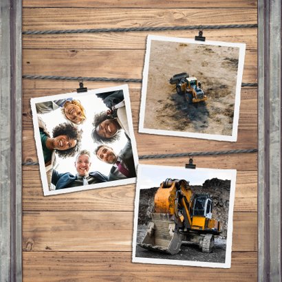 Zakelijke kerstkaart industrieel lampjes foto's 2