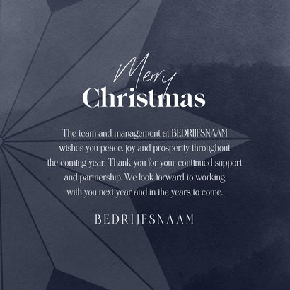Zakelijke kerstkaart internationale kerstwensen 3