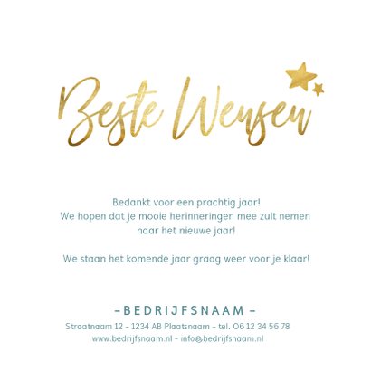 Zakelijke kerstkaart jaartal 2020 met wereldbol 3