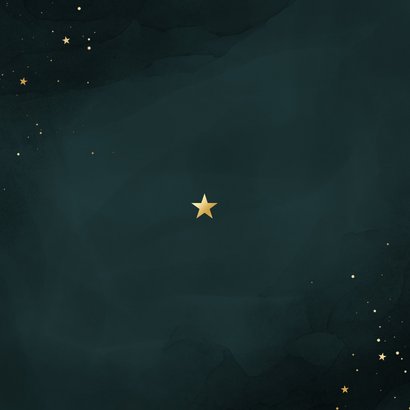 Zakelijke kerstkaart jij bent goud waard bedankt Achterkant