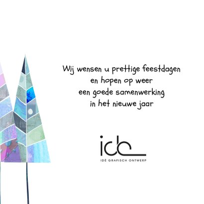 Zakelijke kerstkaart kerstbomen-IP 3