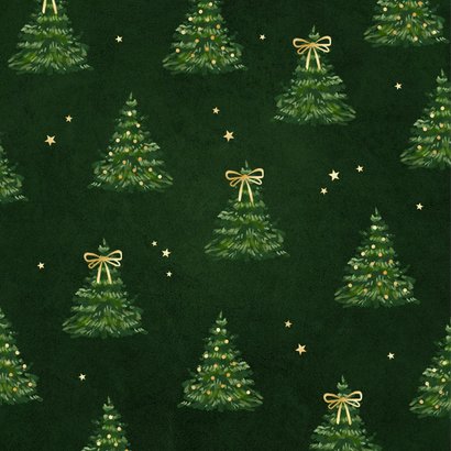 Zakelijke kerstkaart kerstbomen strikjes thank you 2