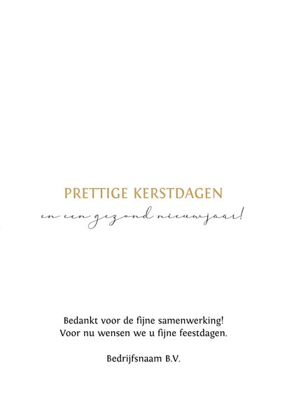Zakelijke kerstkaart kerstboom lichtjes 3