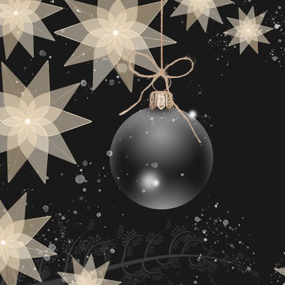 Zakelijke kerstkaart kerststerren pastel 2