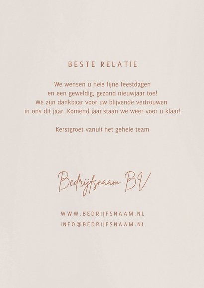 Zakelijke kerstkaart koper 2023 fotocollage en logo 3