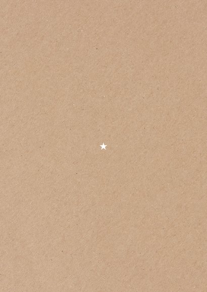 Zakelijke kerstkaart kraft fotocollage medewerkers Achterkant