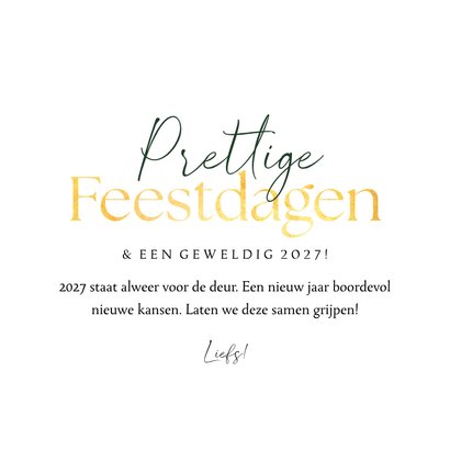Zakelijke kerstkaart liefdevolle kerst hart goud velvet 3