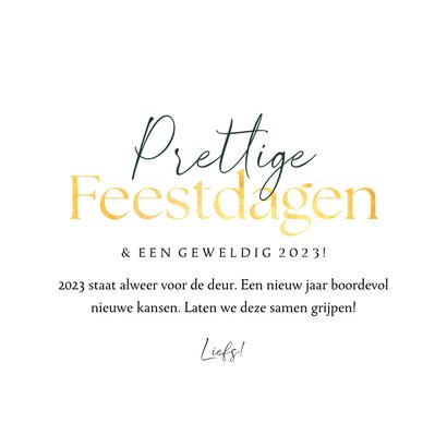 Zakelijke kerstkaart liefdevolle kerst hart goud velvet 3