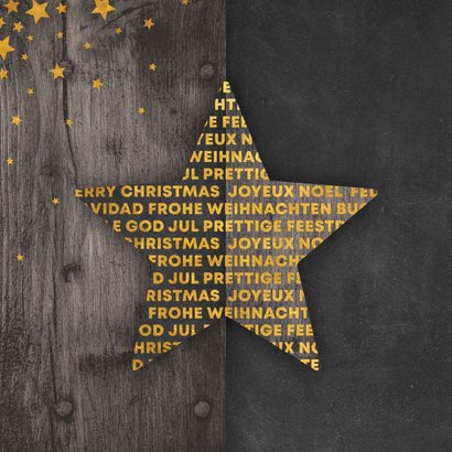 Zakelijke kerstkaart meertalig met logo en sterren  2