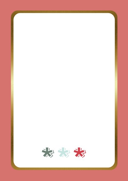 Zakelijke Kerstkaart - Merry Christmas - Modern Achterkant