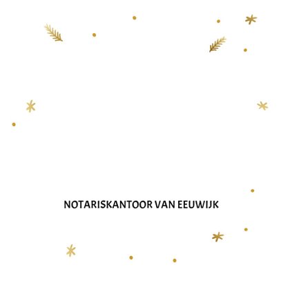 Zakelijke kerstkaart met 2019 in goudlook 3