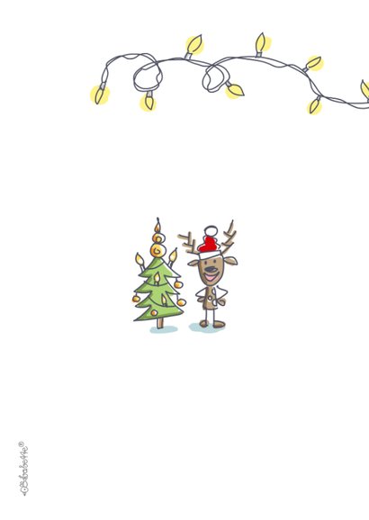 zakelijke kerstkaart met 9 rendieren 2