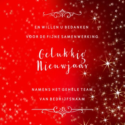 Zakelijke kerstkaart met een rode sfeervolle achtergrond 3