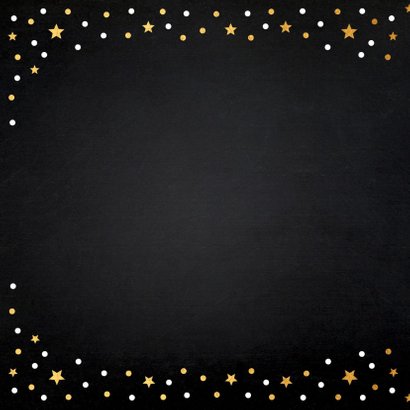 Zakelijke kerstkaart met gouden confetti 2