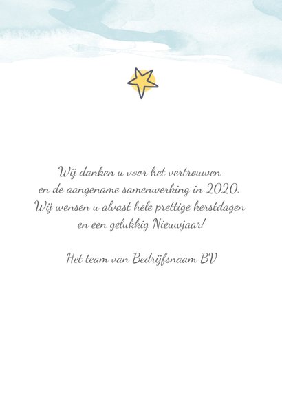 Zakelijke kerstkaart met kerstman en rendier op wereldbol 3