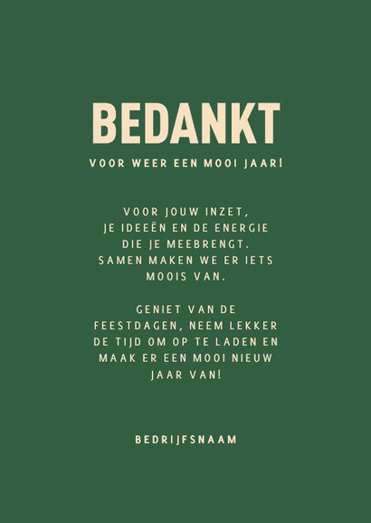 Zakelijke kerstkaart met  kleurrijke kerstornamenten 3