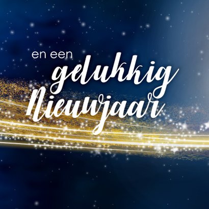 Zakelijke kerstkaart met lichtjes en sterren 2