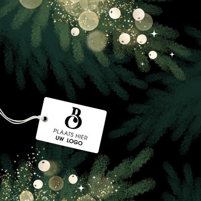 Zakelijke kerstkaart met logo en bedankt 2