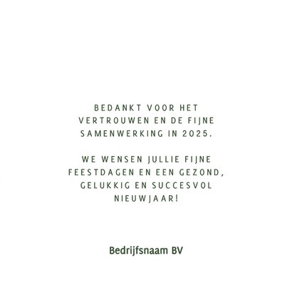 Zakelijke kerstkaart met logo en bedankt 3