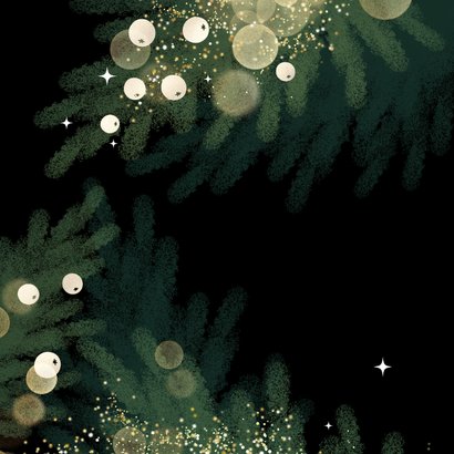 Zakelijke kerstkaart met logo en bedankt Achterkant