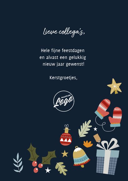 Zakelijke Kerstkaart Met Vrolijke Illustraties | Kaartje2go