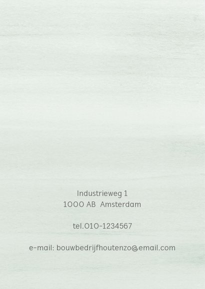 Zakelijke kerstkaart mint met tekst 2