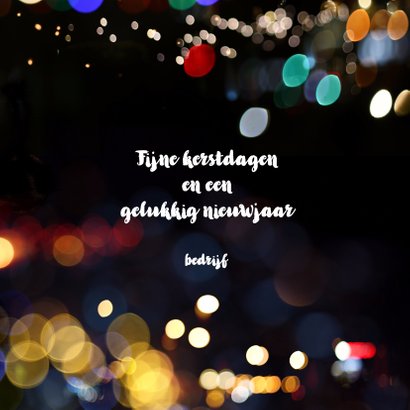 Zakelijke Kerstkaart - neon lichtjes 3