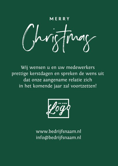 Zakelijke kerstkaart nostalgisch ruitjes fotoimpressie 3